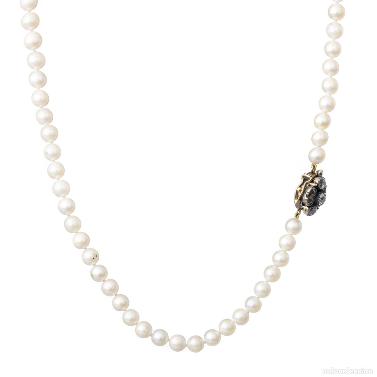 Joyeria: ORO DE 19,2 quilates - COLLAR DE PERLAS CON CIERRE DE ORO - Foto 1