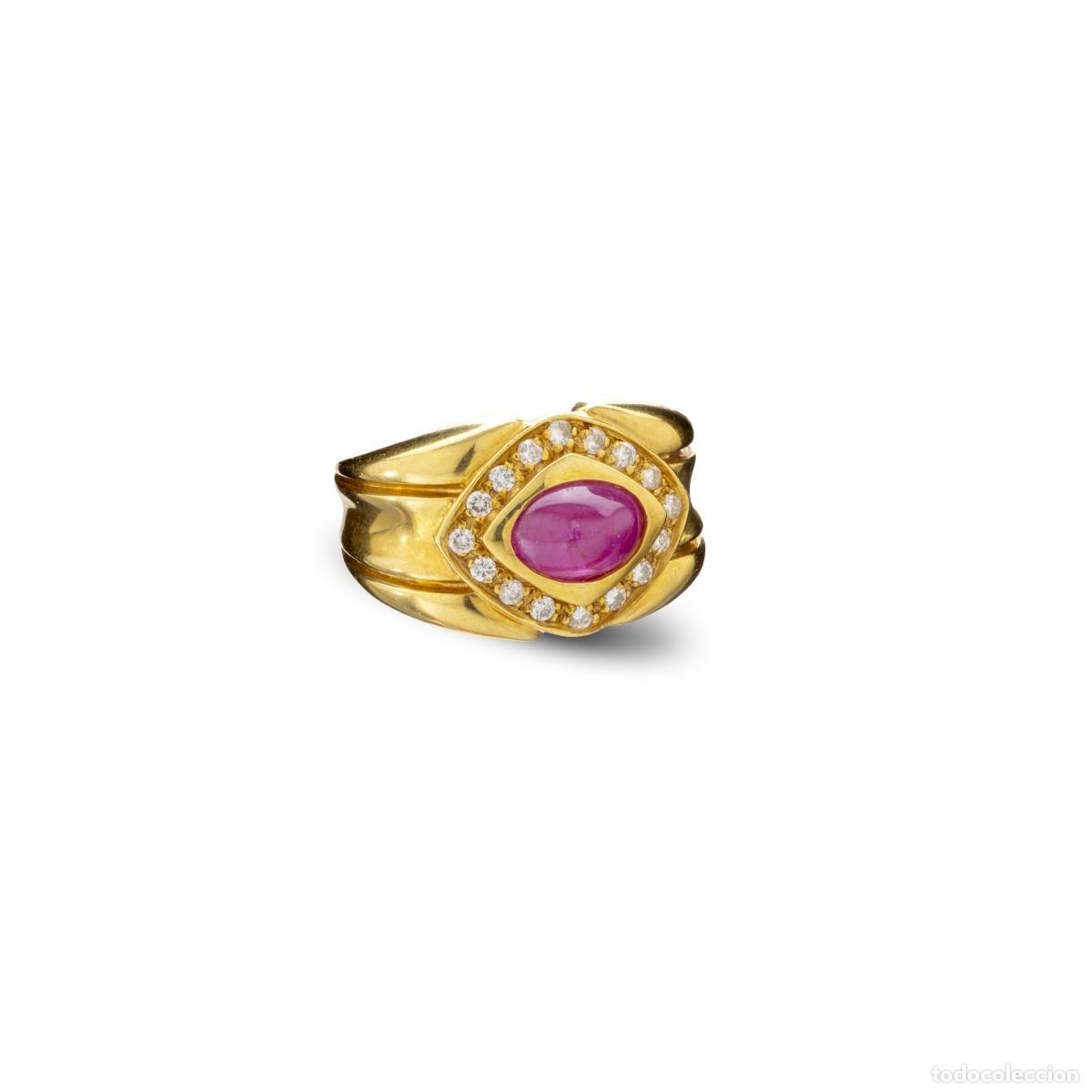 Joyeria: ORO 19.2K - ANILLO EN ORO, DIAMANTES Y RUB&Iacute;ES - Foto 1