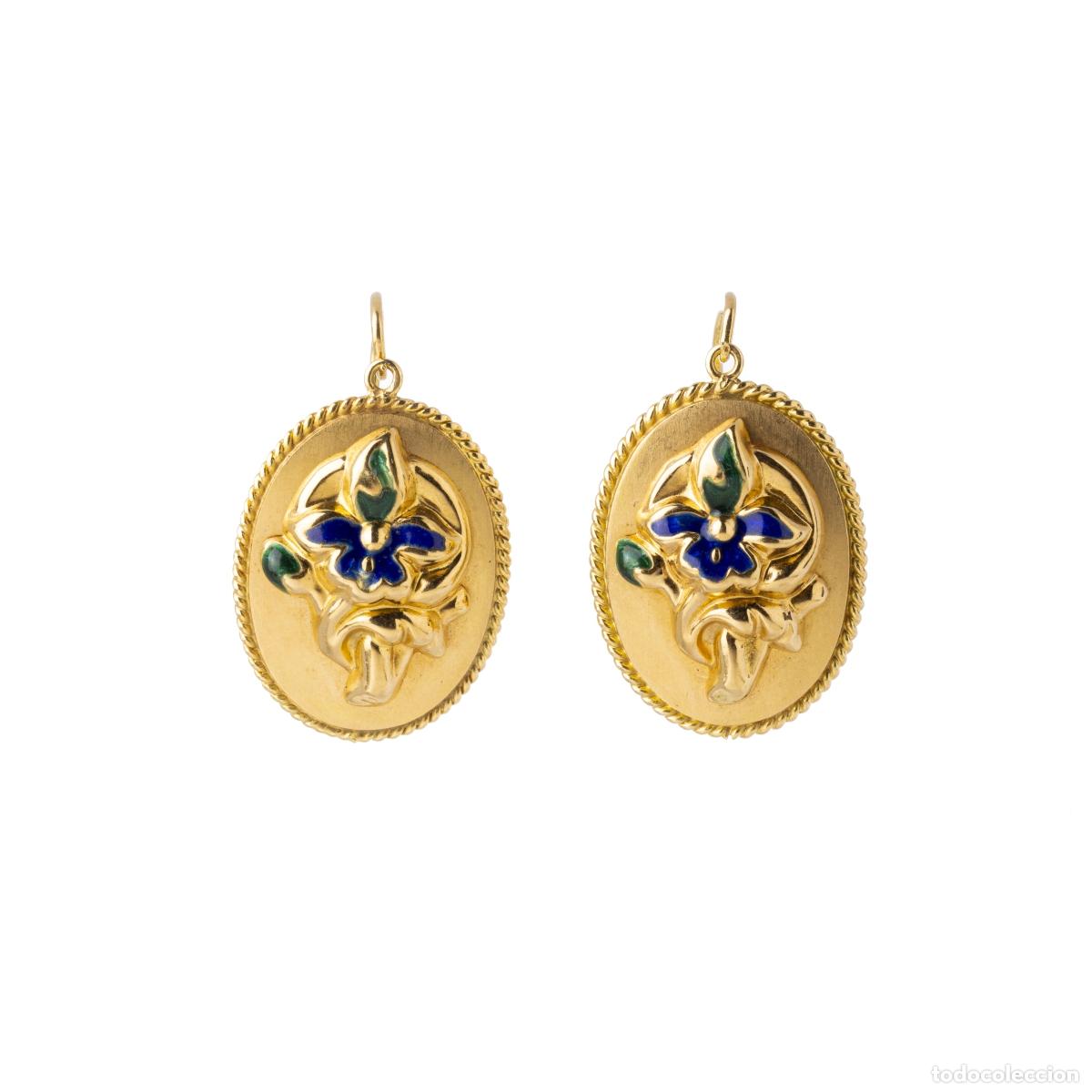 Joyeria: ORO DE 19,2 quilates - PAR DE PENDIENTES DE ORO - Foto 1