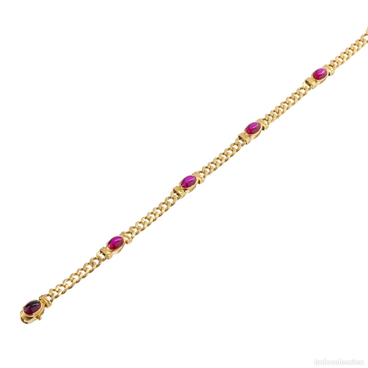 Joyeria: ORO 19.2K - PULSERA DE ORO CON PIEDRAS - Foto 1