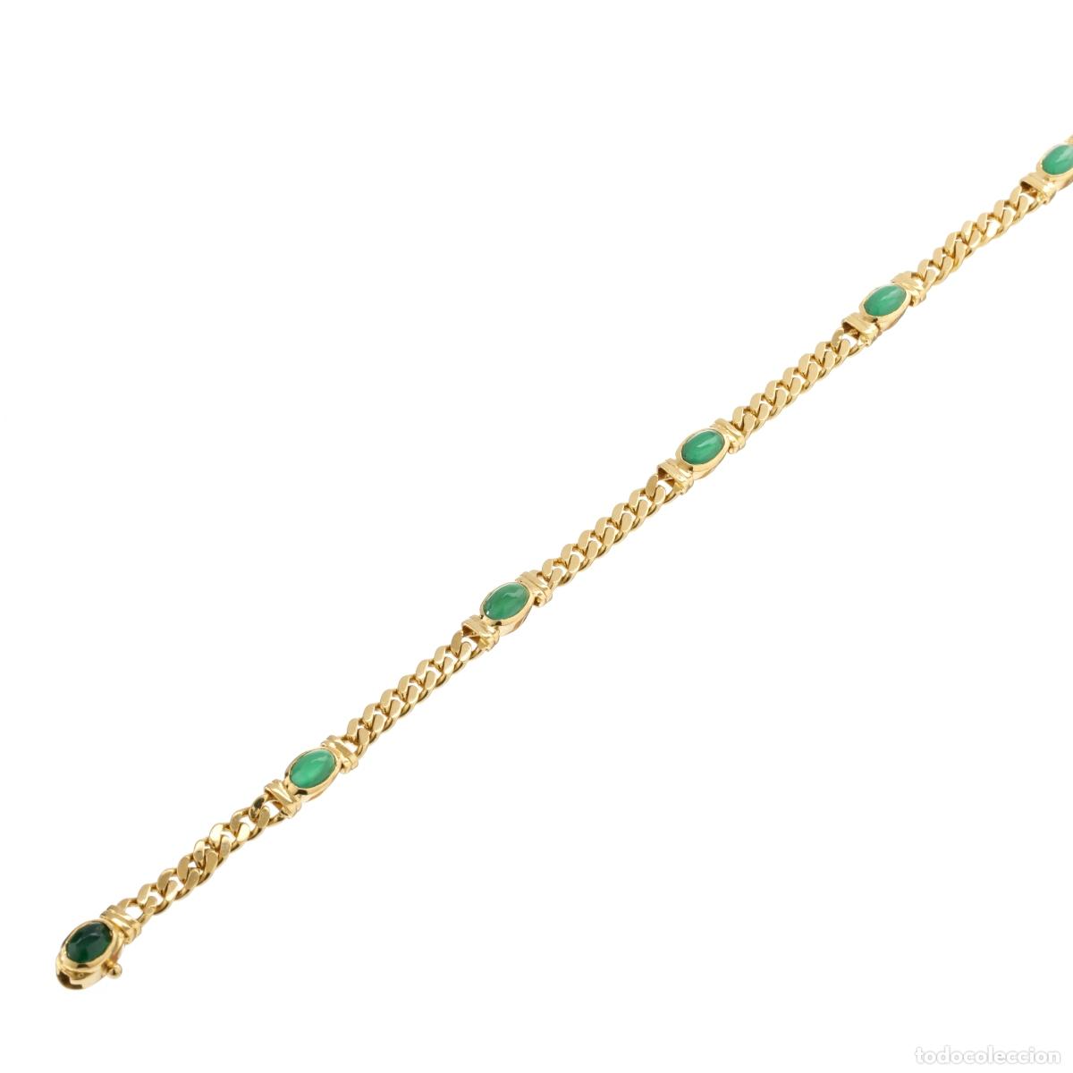 Joyeria: ORO 19.2K - PULSERA DE ORO CON PIEDRAS - Foto 1