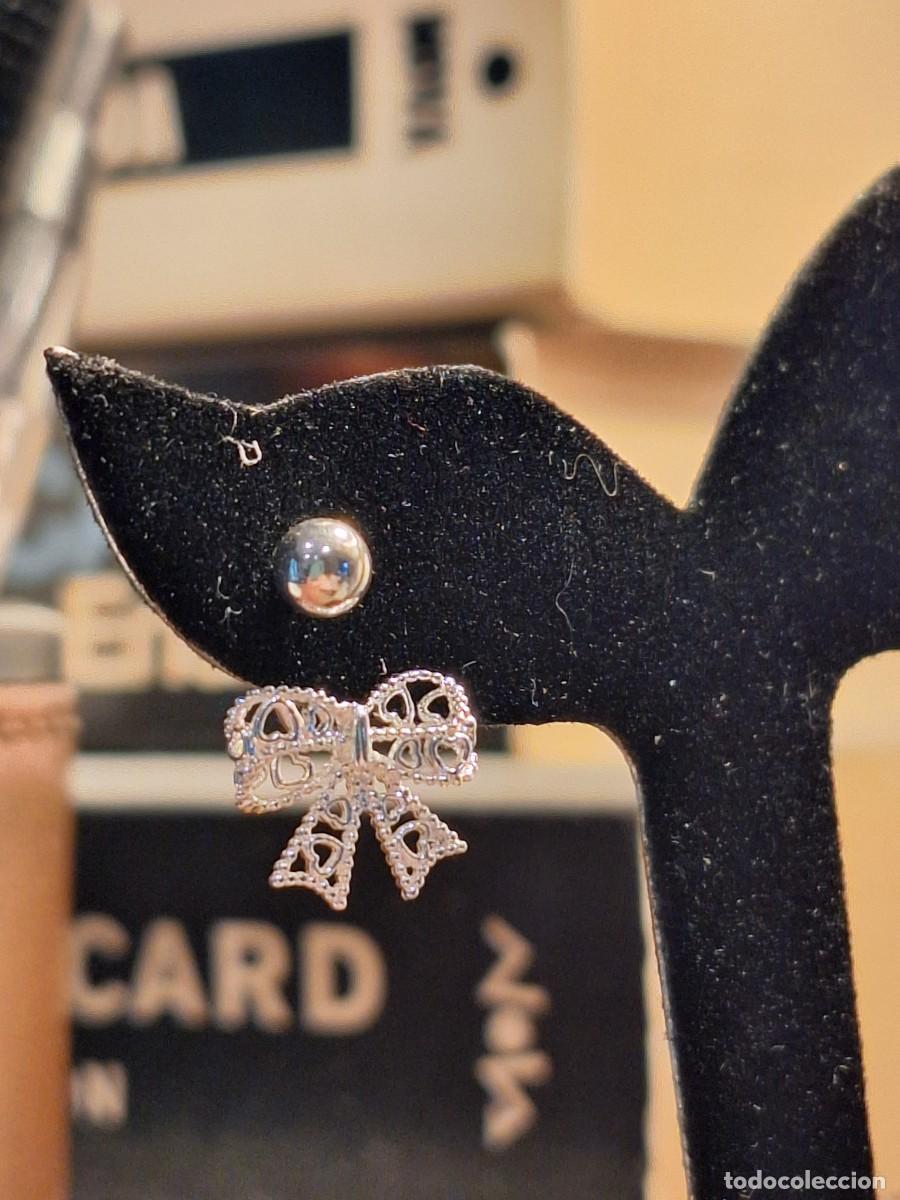 Joyeria: Pendientes de plata en filigrana &ndash; forma de lazo - Foto 1