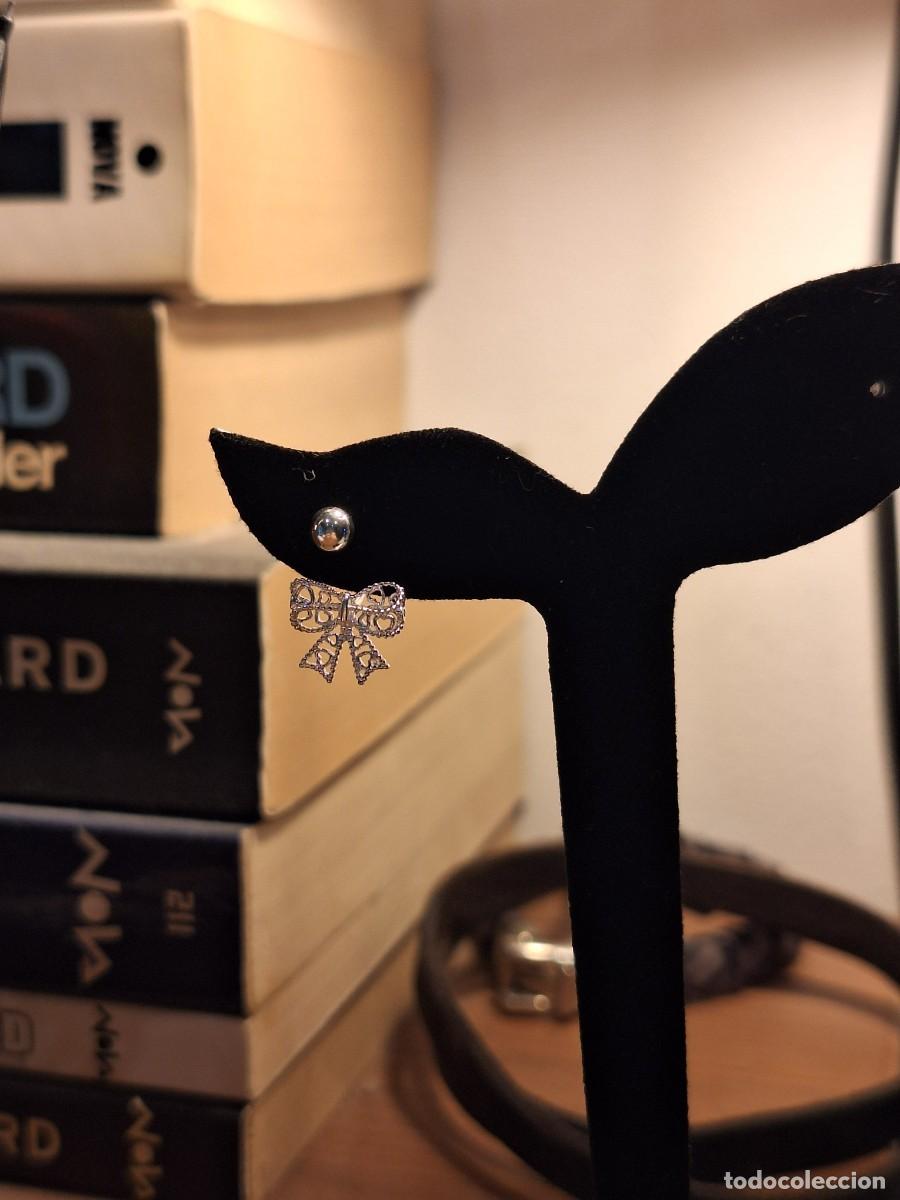 Joyeria: Pendientes de plata en filigrana &ndash; forma de lazo - Foto 4
