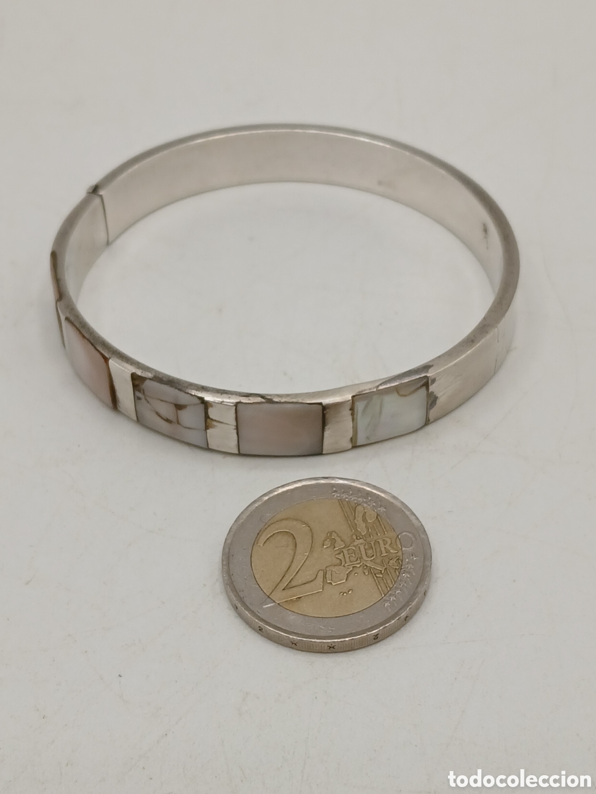 Joyeria: Pulsera brazalete plata 925mls y n&aacute;car - Foto 7