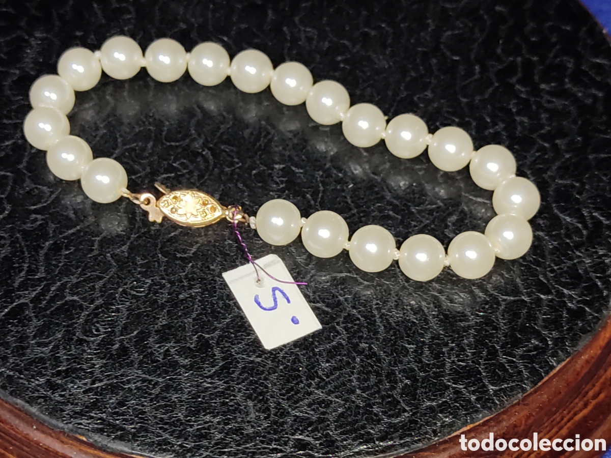 Joyeria: Pulsera de perlas cultivadas,cuentas de 8mm. *S* - Foto 2