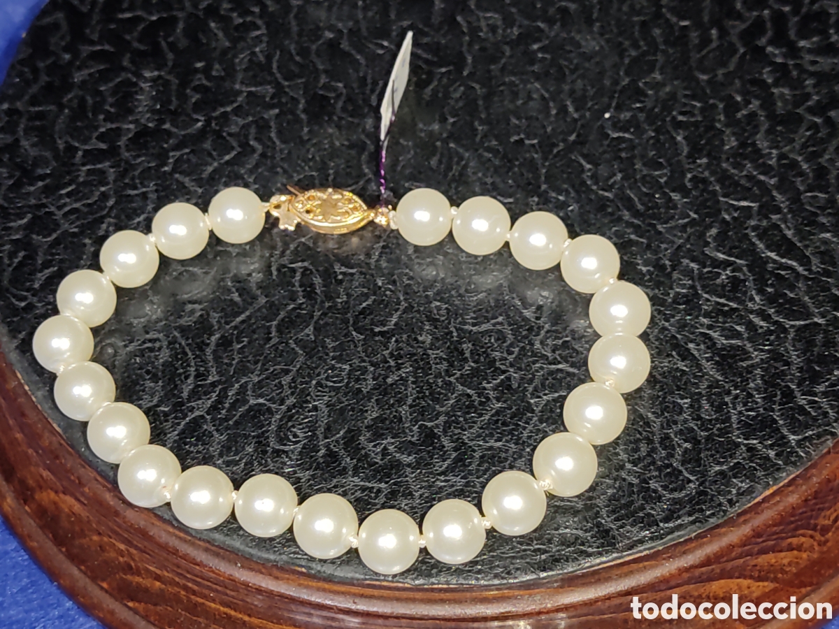 Joyeria: Pulsera de perlas cultivadas,cuentas de 8mm. *S* - Foto 4
