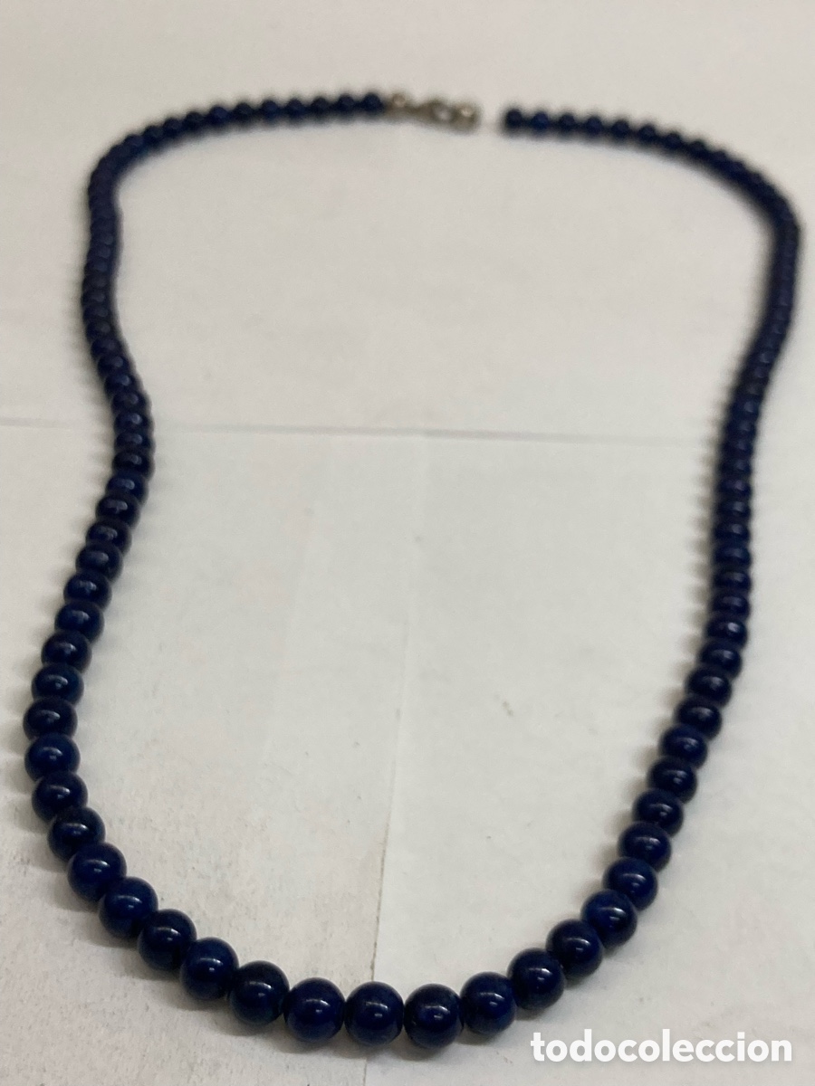 Joyeria: Collar lapisl&aacute;zuli con cierre de plata /CC360 - Foto 1