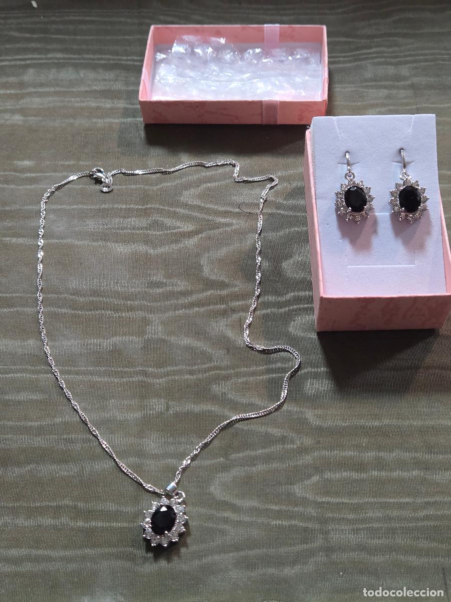 Joyeria: conjunto de collar y pendinetes en plata de 925 - Foto 3