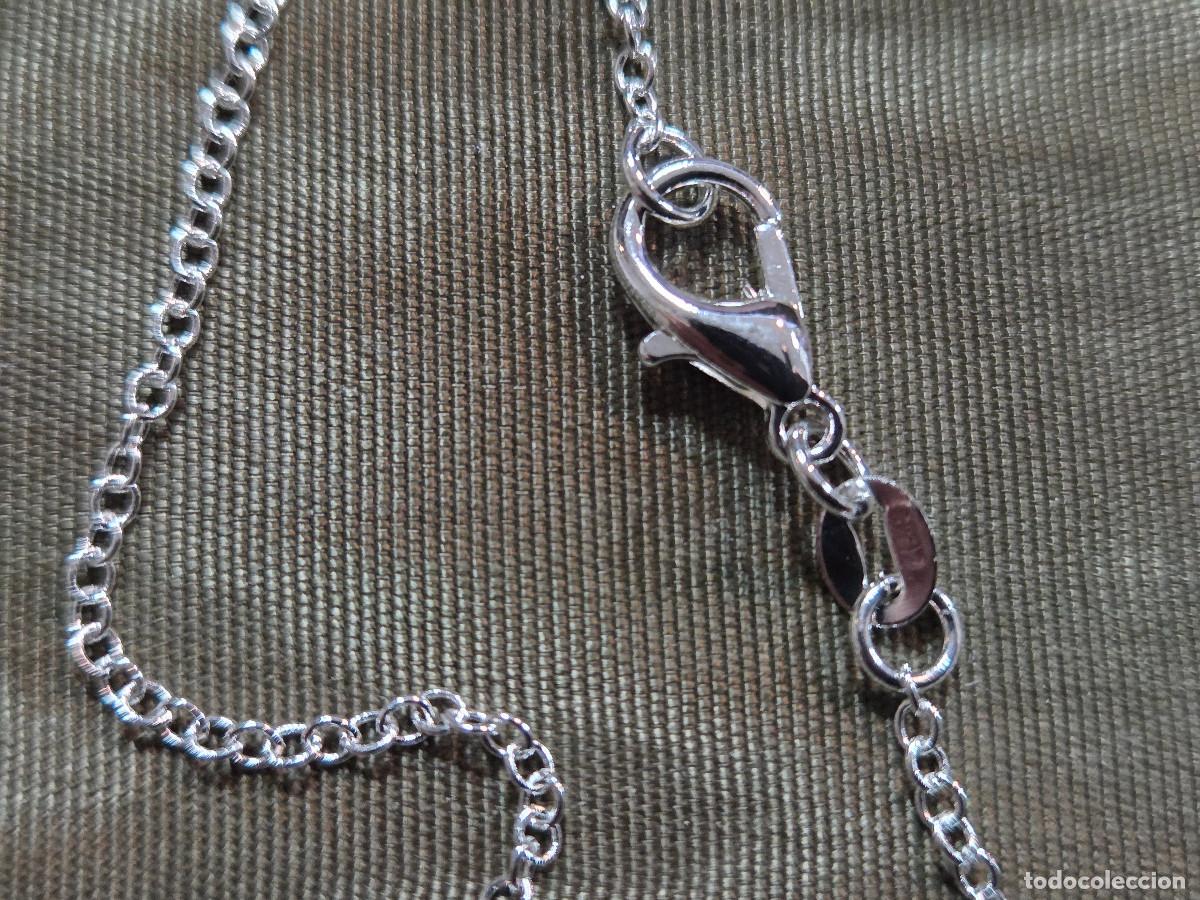 Joyeria: conjunto de collar y pendientes de plata de 925 y cristal azul. - Foto 9