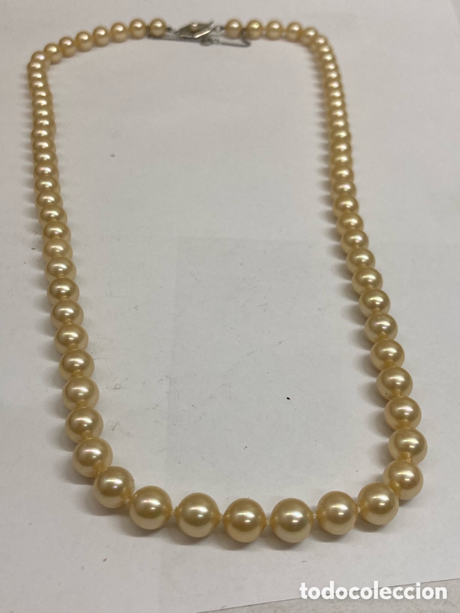 Joyeria: Collar de perla con cierre de plata /CC362 - Foto 1