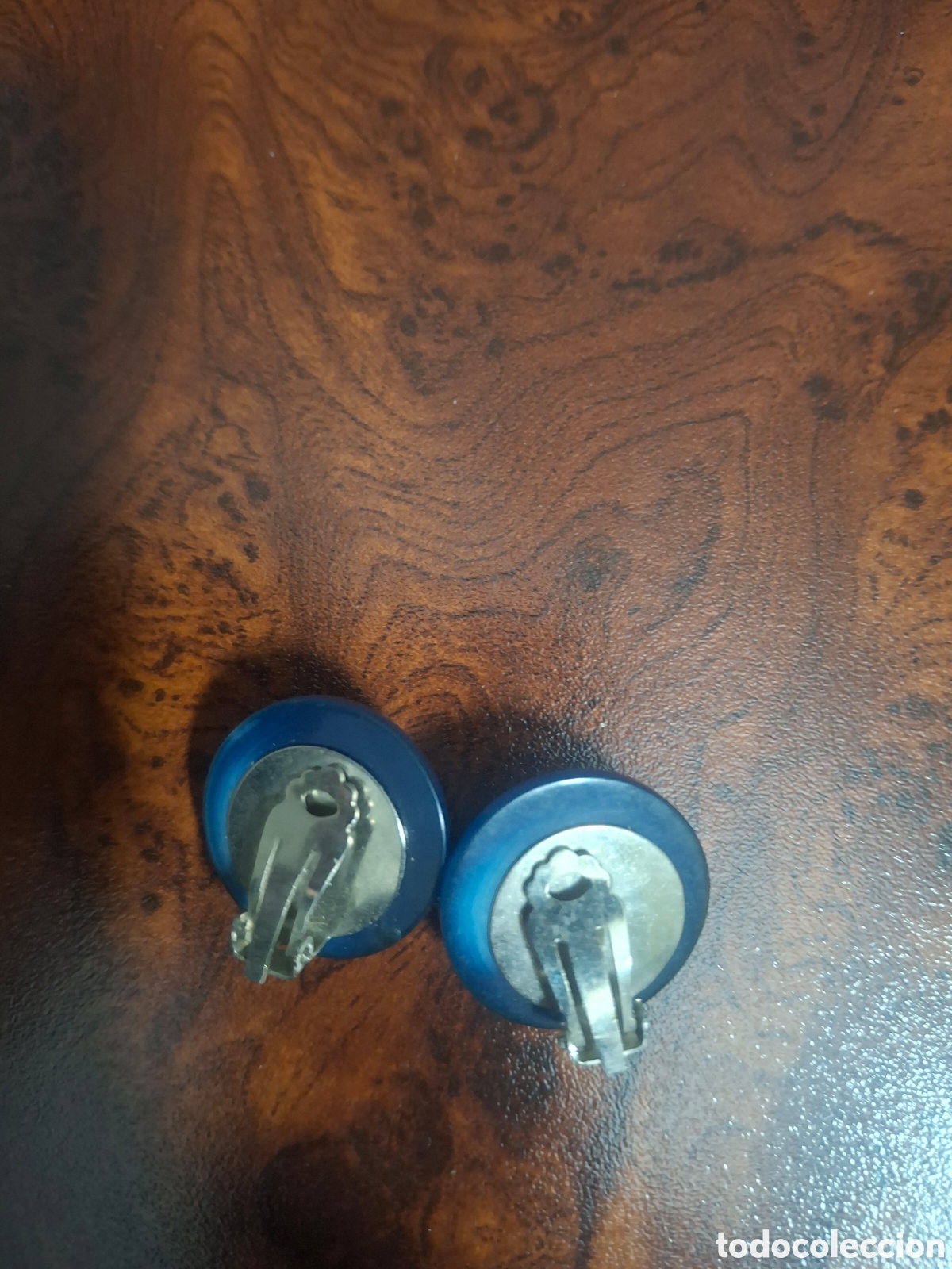 Joyeria: PENDIENTES REDONDOS AZULES - Foto 2