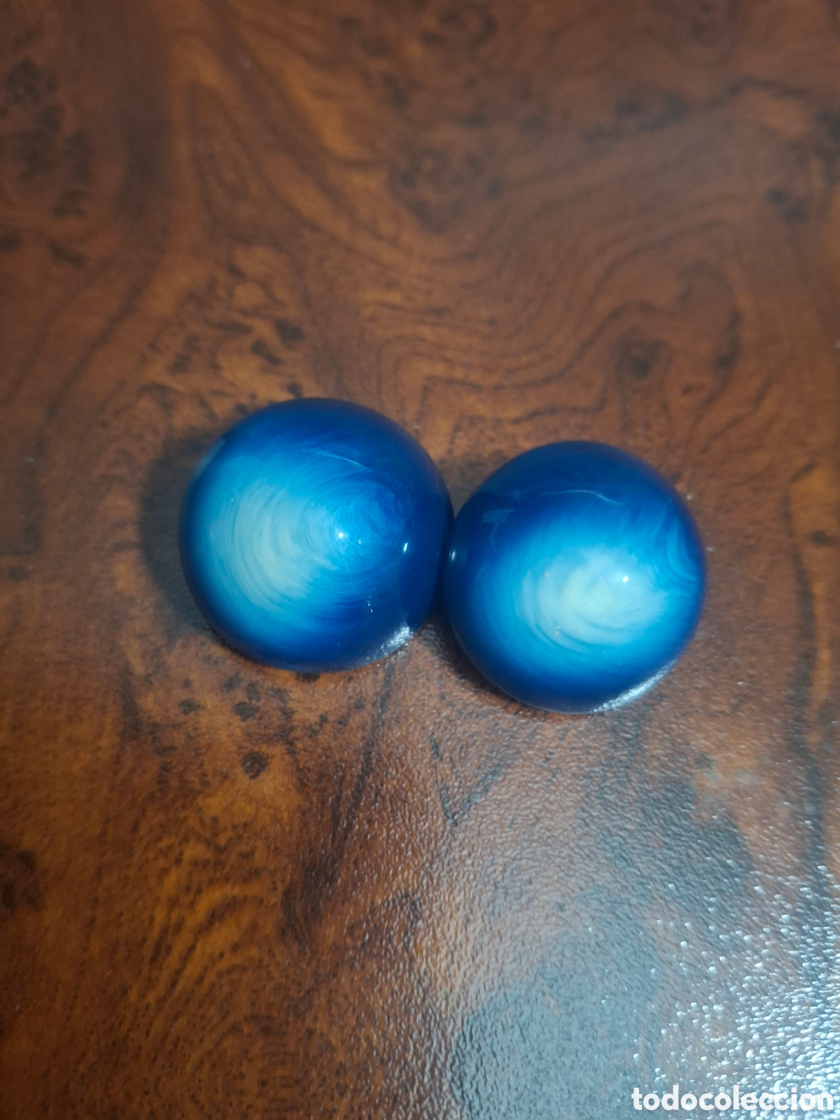 Joyeria: PENDIENTES REDONDOS AZULES - Foto 1