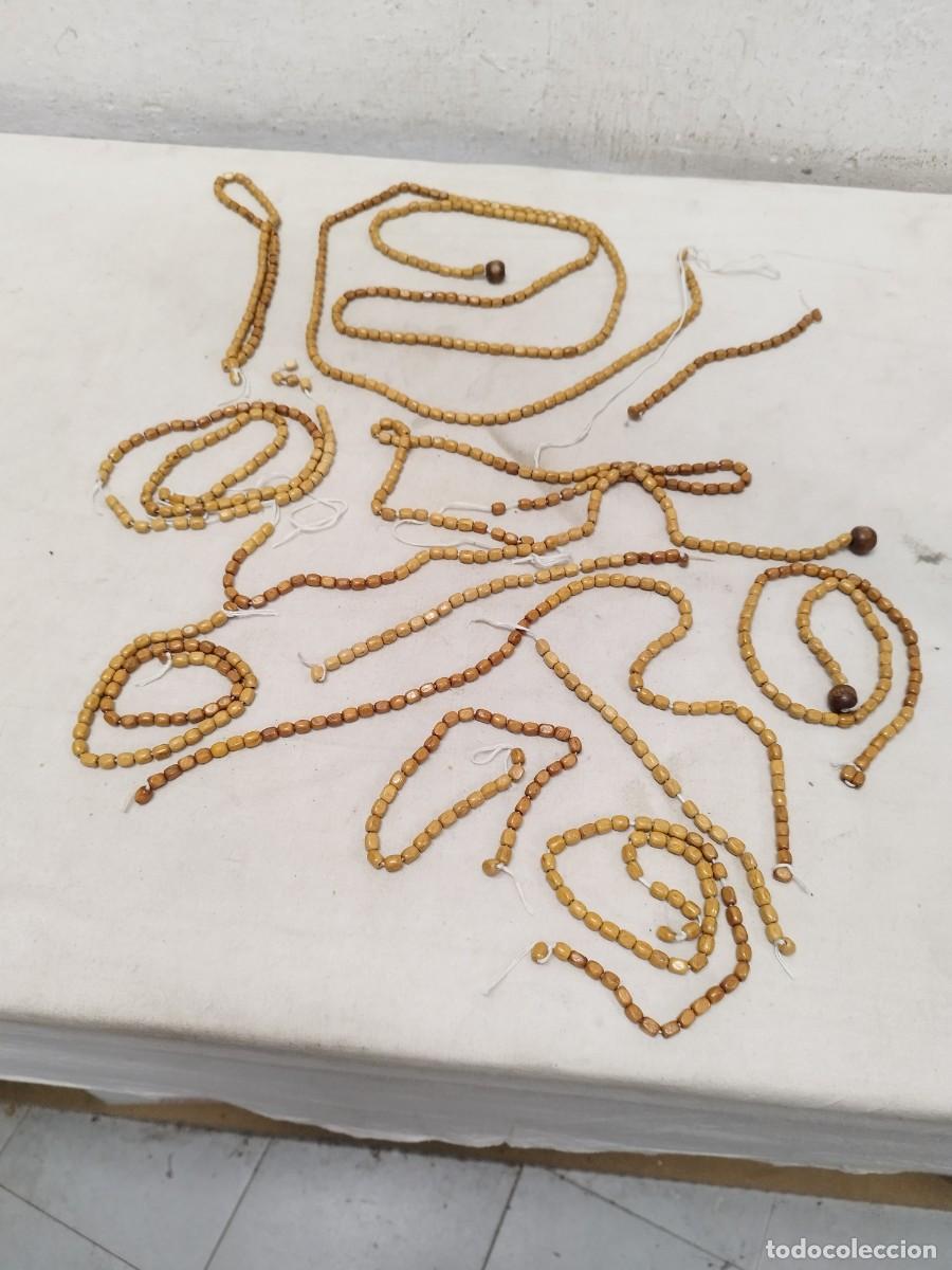 Joyeria: Lote de muchas cuentas de madera. - Foto 1