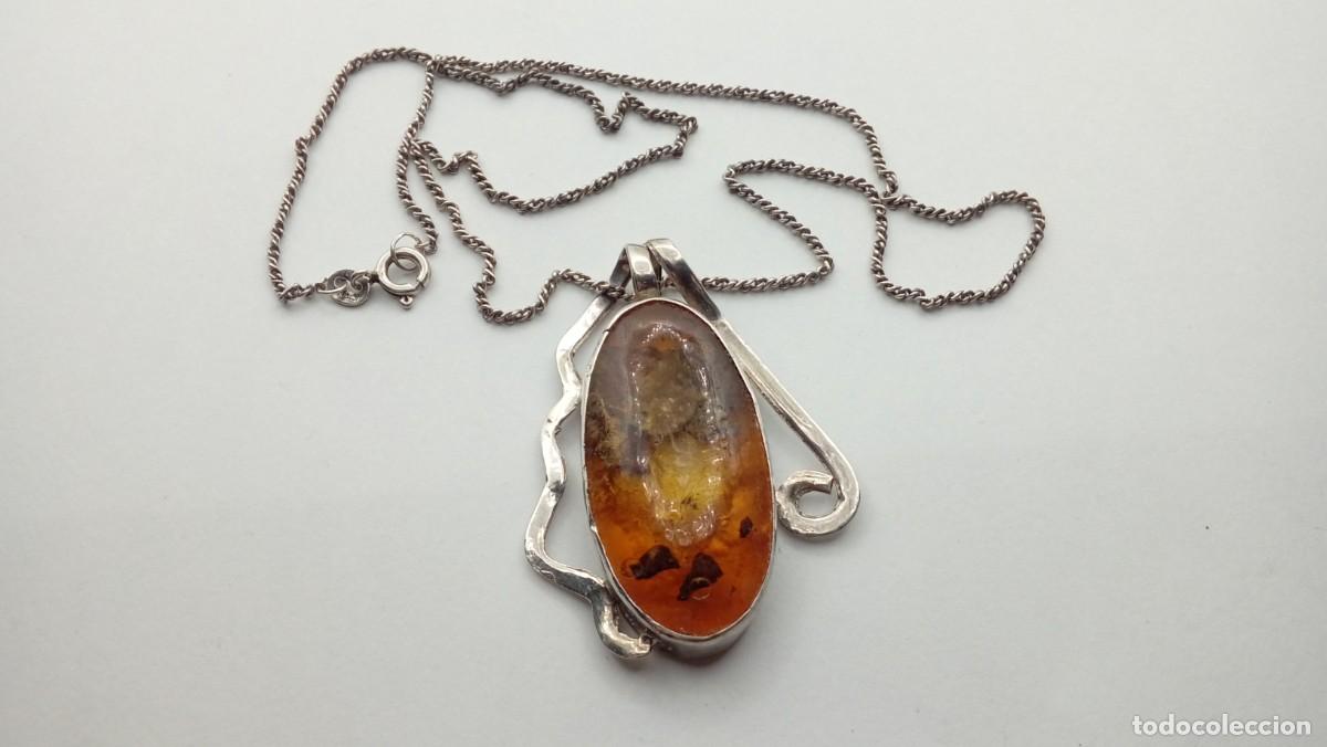 Joyeria: COLGANTE PLATA CON AMBAR - Foto 1