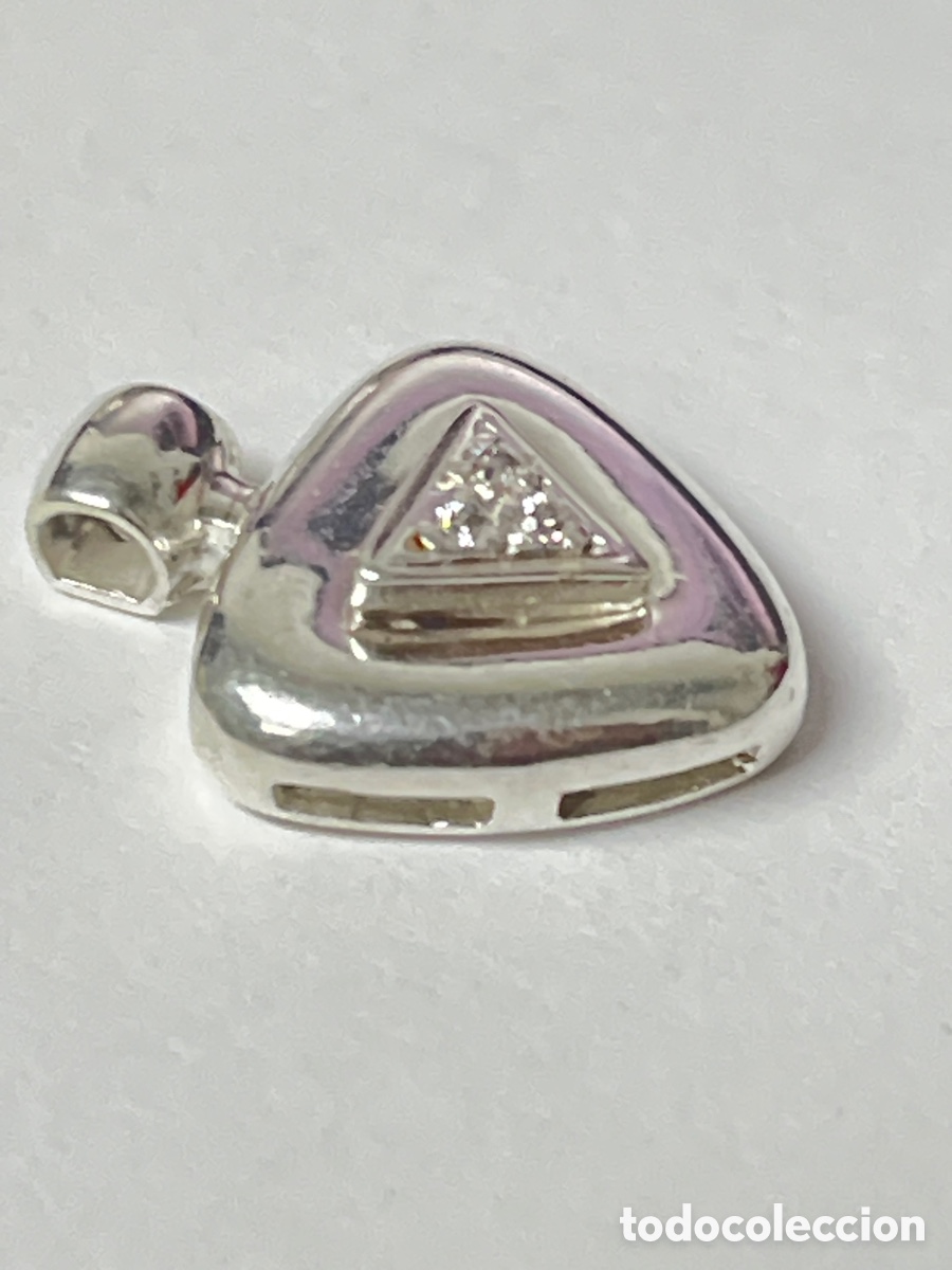 Joyeria: Colgante de plata con circontas /C236 - Foto 2