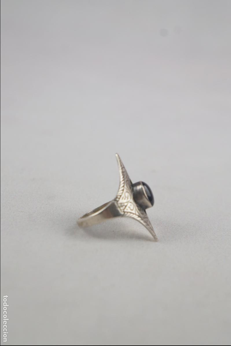 Joyeria: Anillo de plata con &oacute;nix en cabuj&oacute;n - Foto 3