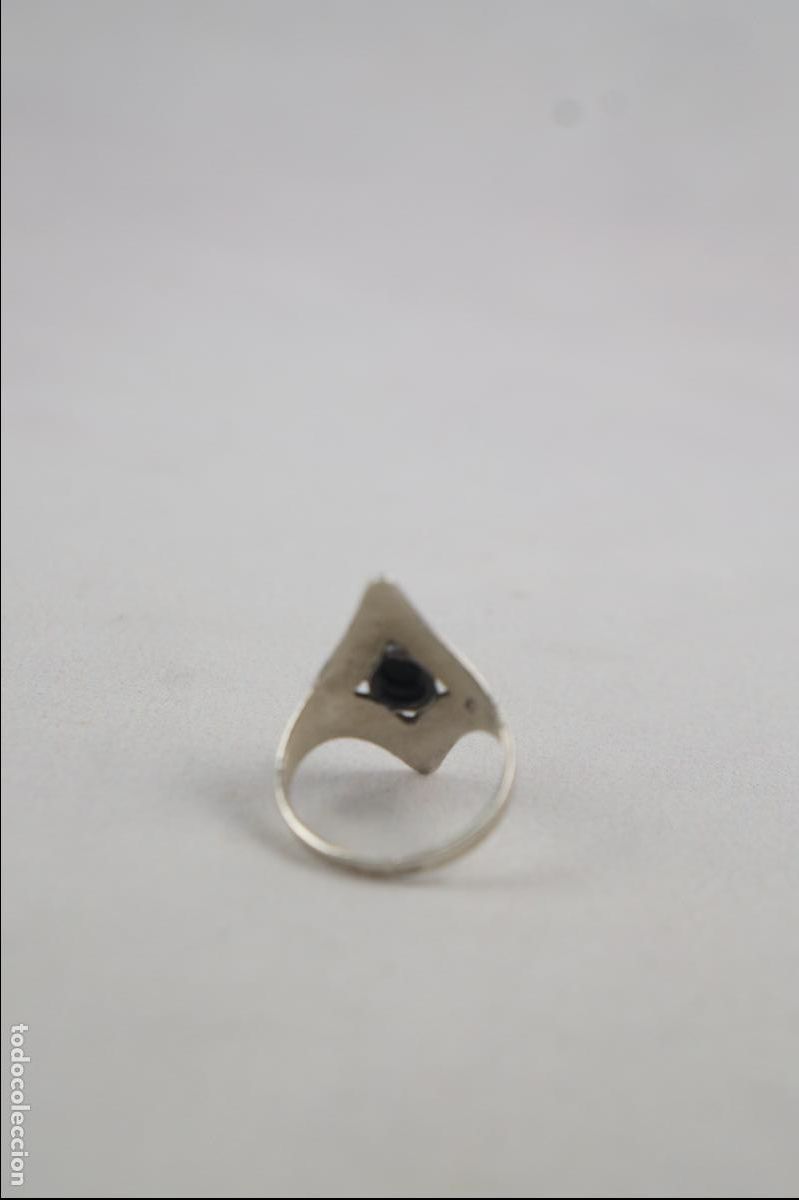 Joyeria: Anillo de plata con &oacute;nix en cabuj&oacute;n - Foto 4