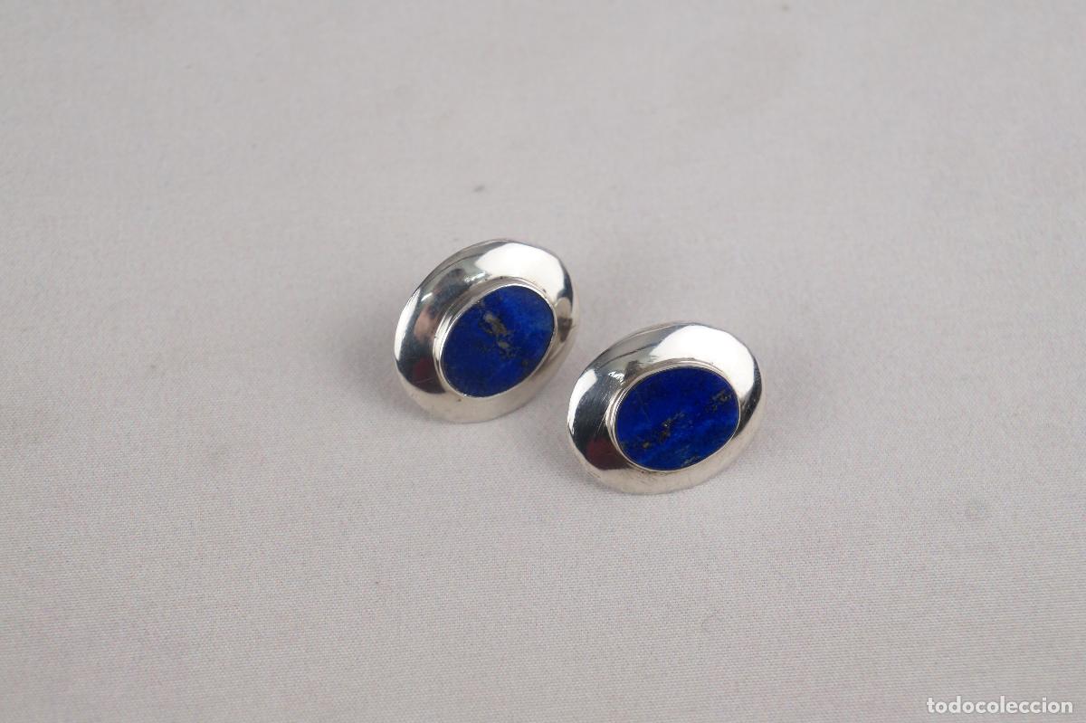Joyeria: Pendientes de plata y lapisl&aacute;zuli - Foto 3