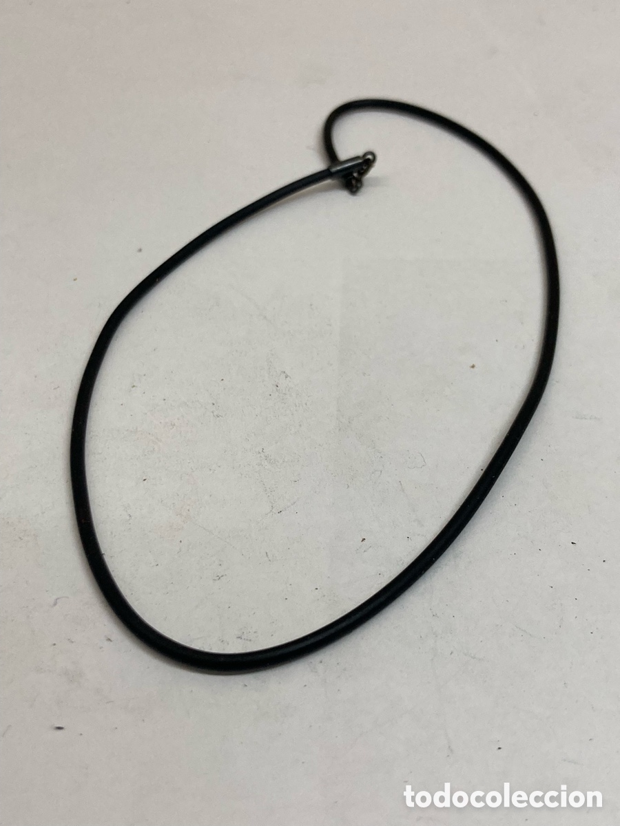 Joyeria: Collar de plata y caucho CC361 - Foto 1