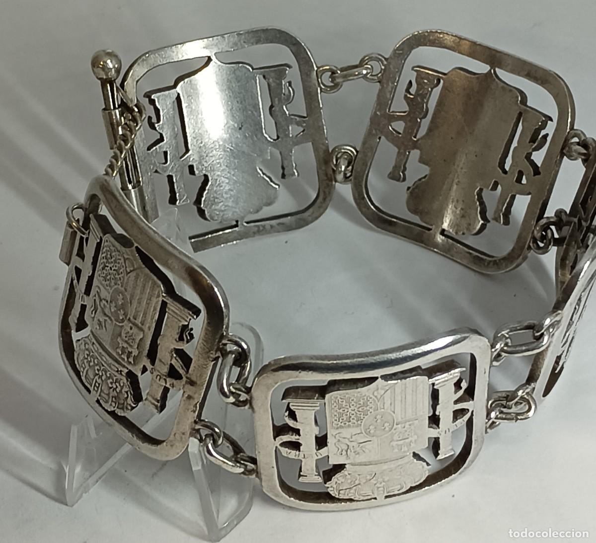 Joyeria: PULSERA DE PLATA CON ESCUDOS 67.2 GR - Foto 1