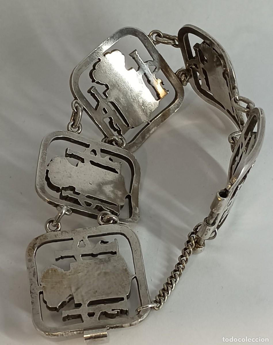 Joyeria: PULSERA DE PLATA CON ESCUDOS 67.2 GR - Foto 3