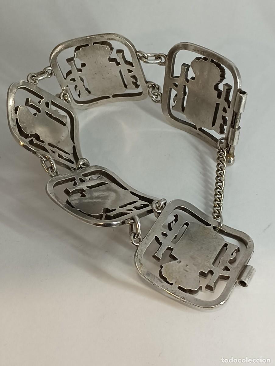 Joyeria: PULSERA DE PLATA CON ESCUDOS 67.2 GR - Foto 4