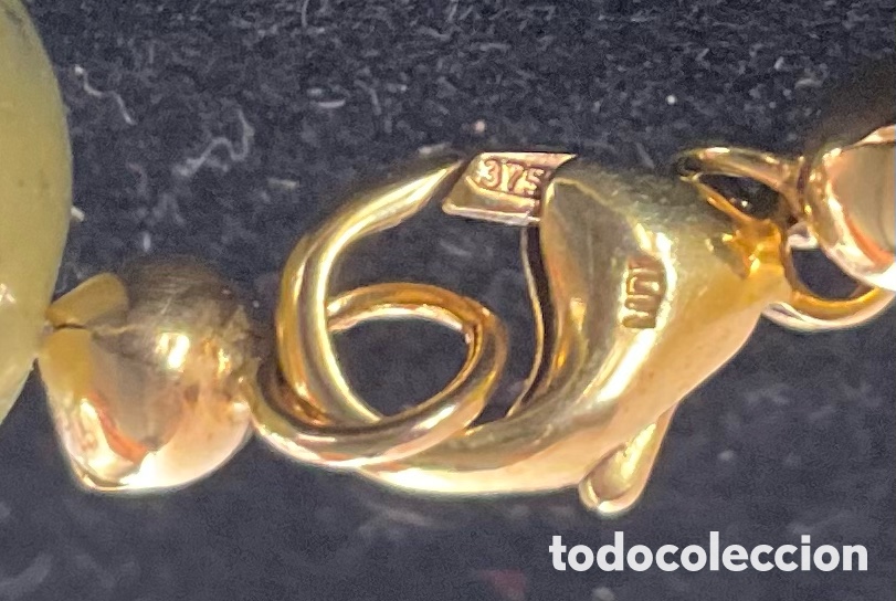 Joyeria: Collar de crisoprasa con cierre de 9 quilates. Vintage de moda - Foto 5