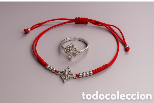 Joyeria: Conjunto pulsera y anillo nudo de bruja - Foto 1