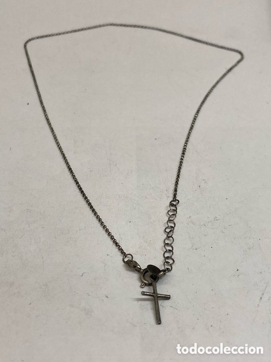 Joyeria: Cadena y cruz de plata CC362 - Foto 1