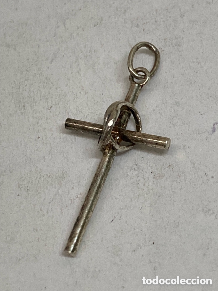 Joyeria: Cruz de plata religiosa C481 - Foto 2
