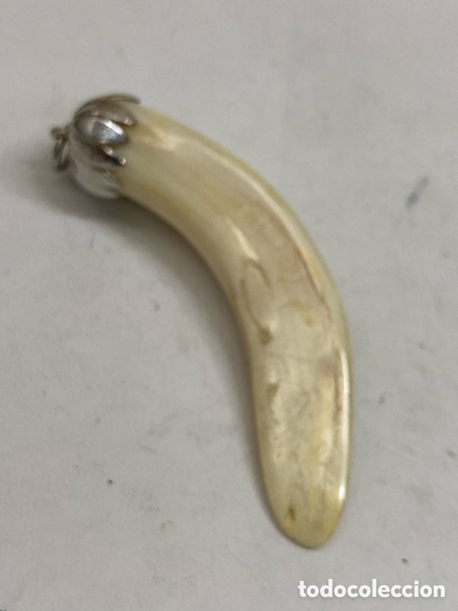 Joyeria: Colgante de plata y hueso /c481 - Foto 2