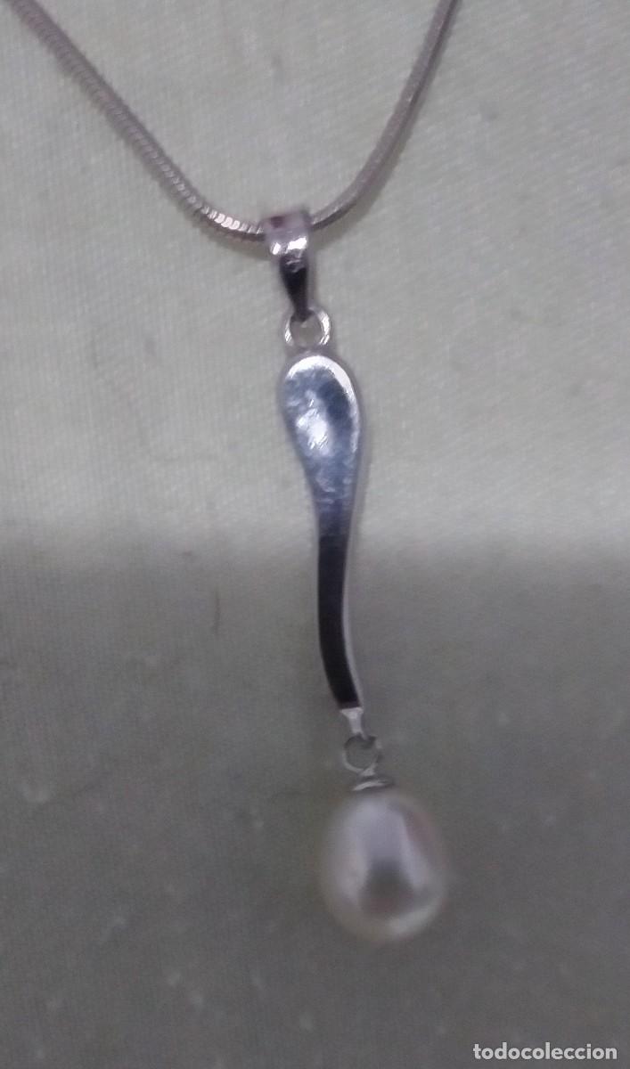 Joyeria: Collar de plata esterlina con colgante con perla - Foto 5