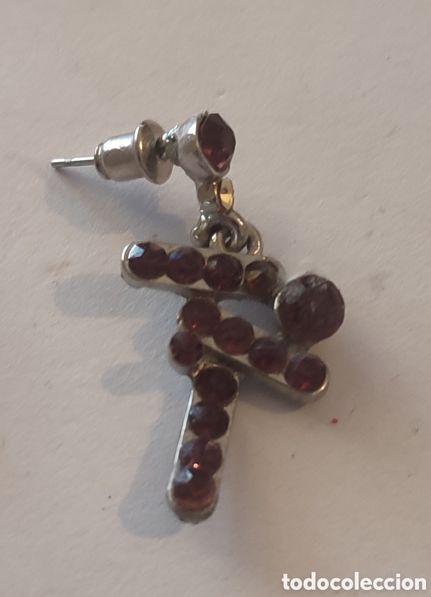 Joyeria: Pendientes con piedras rojas - Foto 3