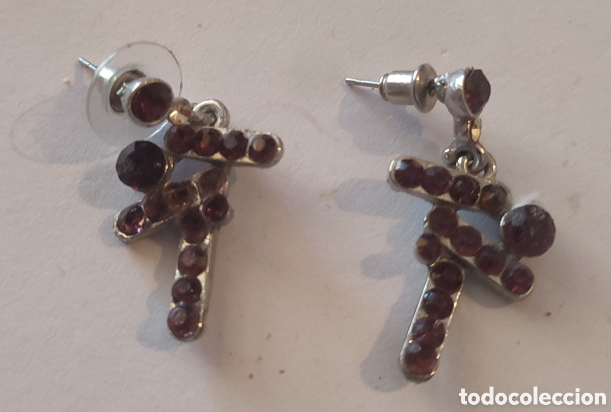 Joyeria: Pendientes con piedras rojas - Foto 1