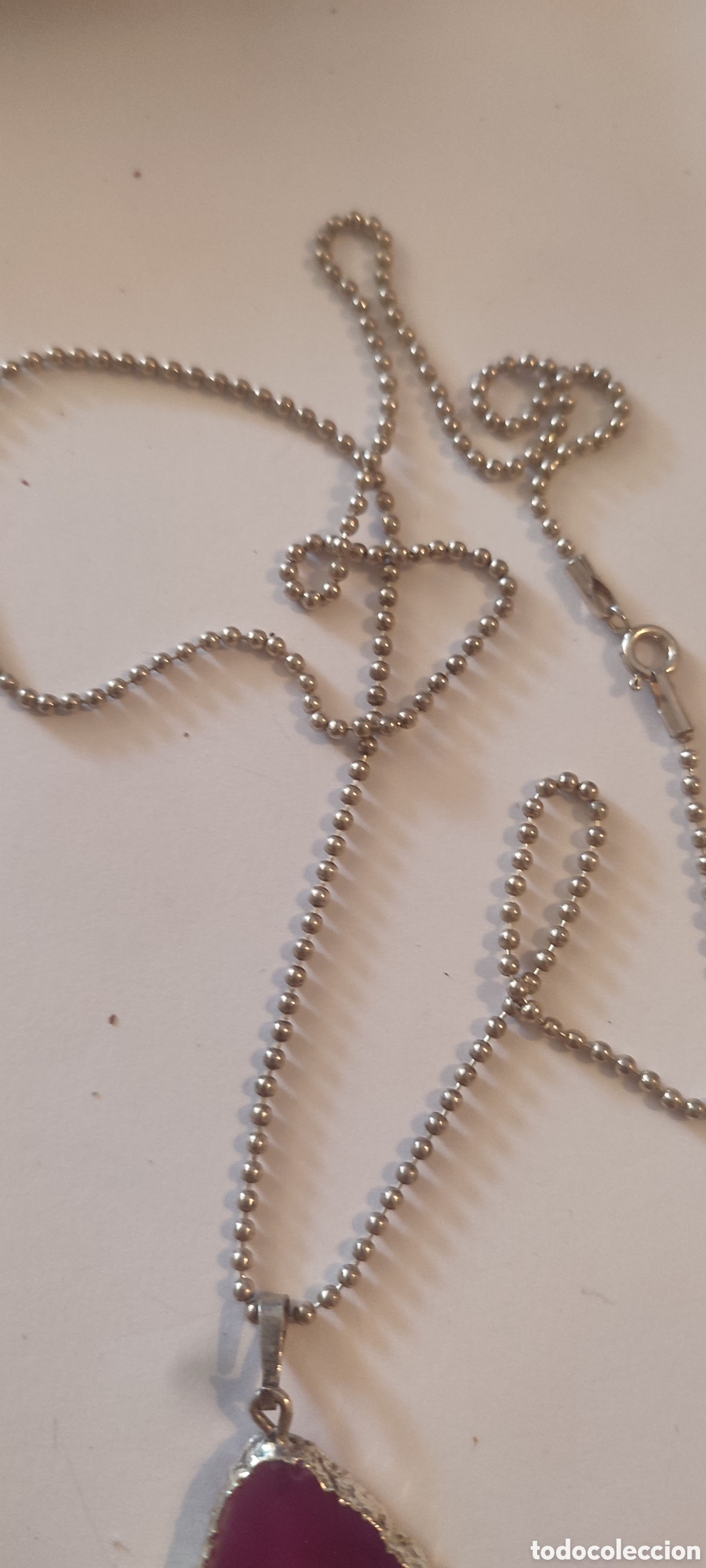 Joyeria: Collar plateado con piedra morada - Foto 3