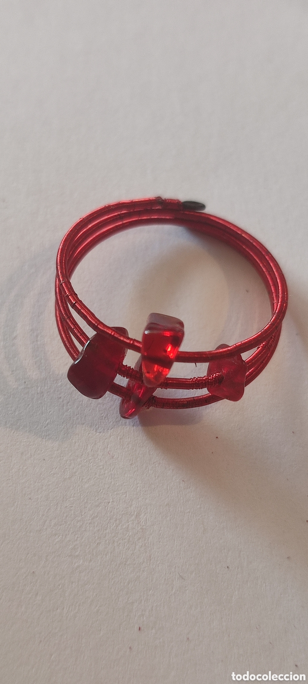 Joyeria: Conjunto collar ,pulsera y anillo piedras rojas - Foto 2