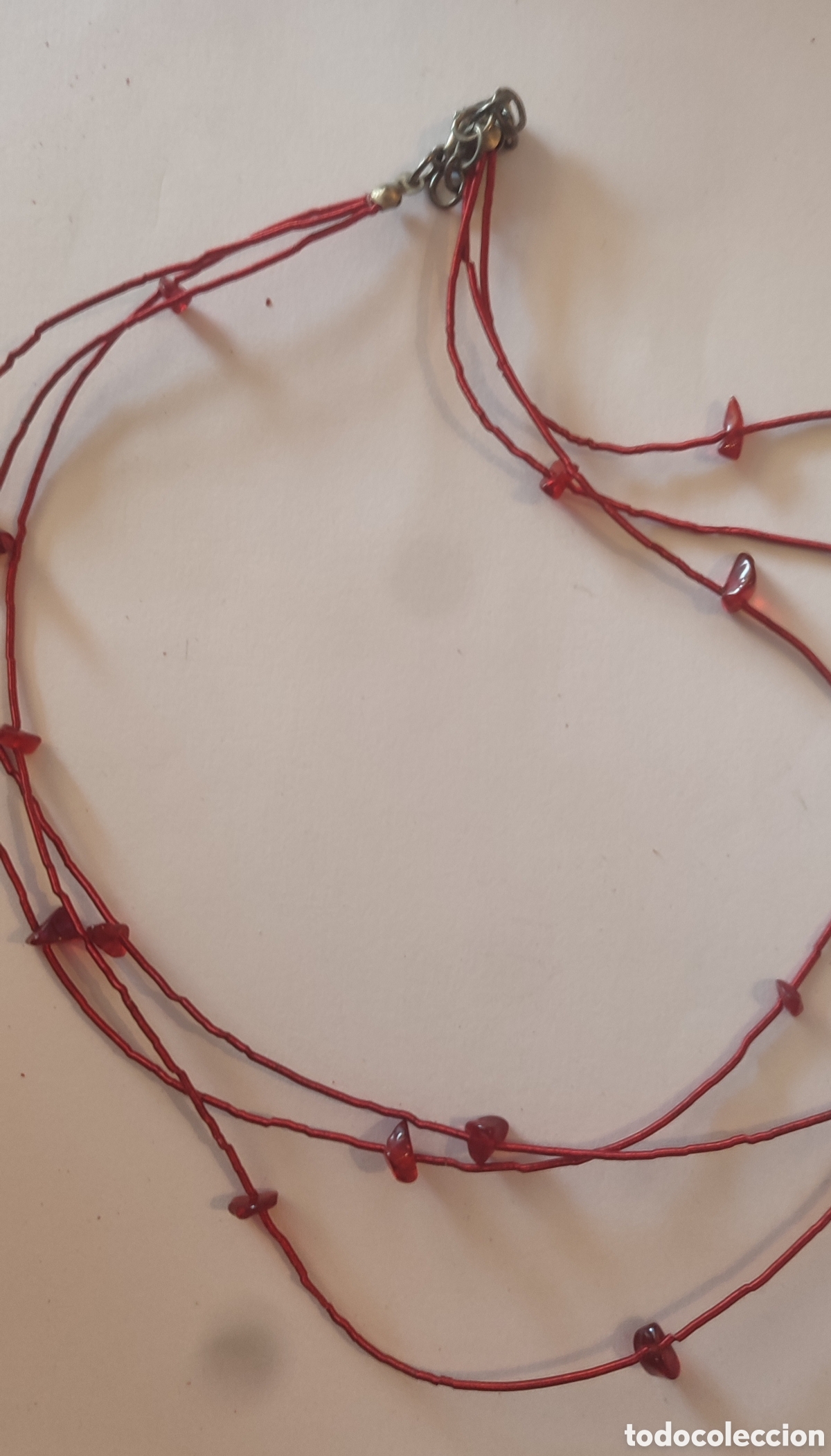 Joyeria: Conjunto collar ,pulsera y anillo piedras rojas - Foto 5