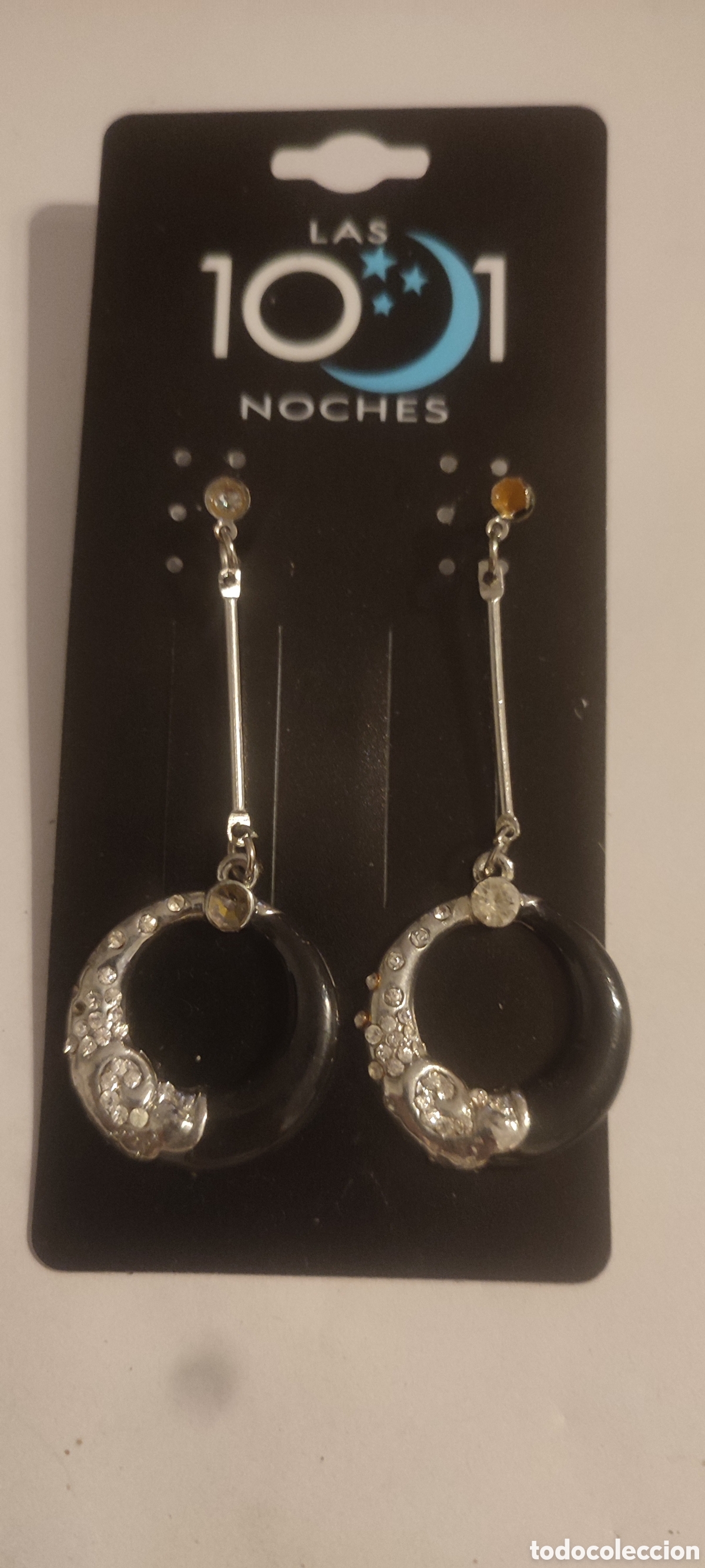 Joyeria: Pendientes negros con brillantes - Foto 1