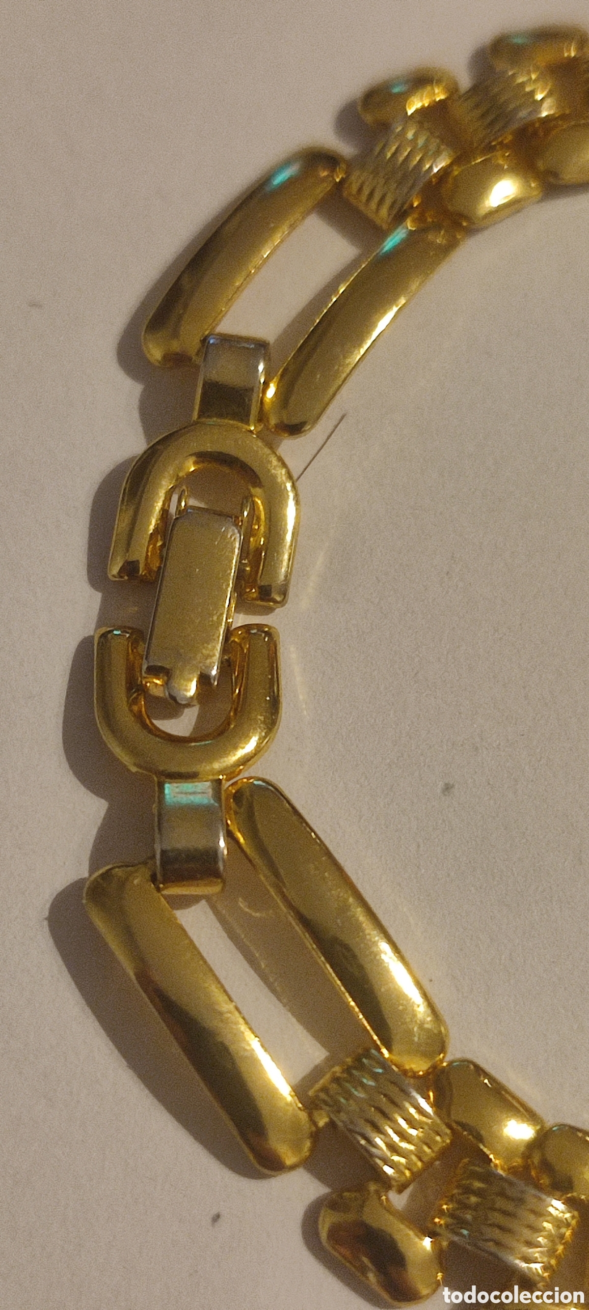 Joyeria: Pulsera dorada con eslabones - Foto 2