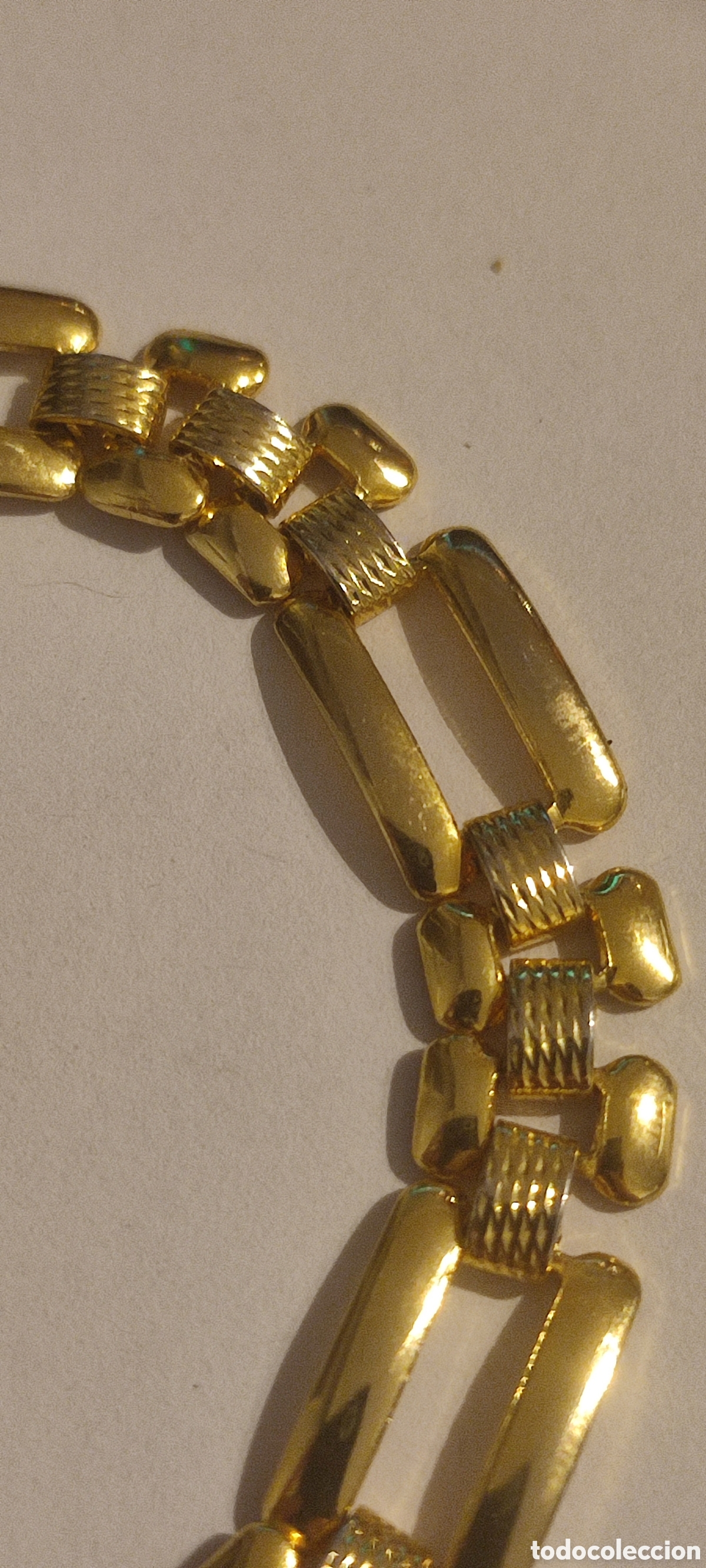Joyeria: Pulsera dorada con eslabones - Foto 3