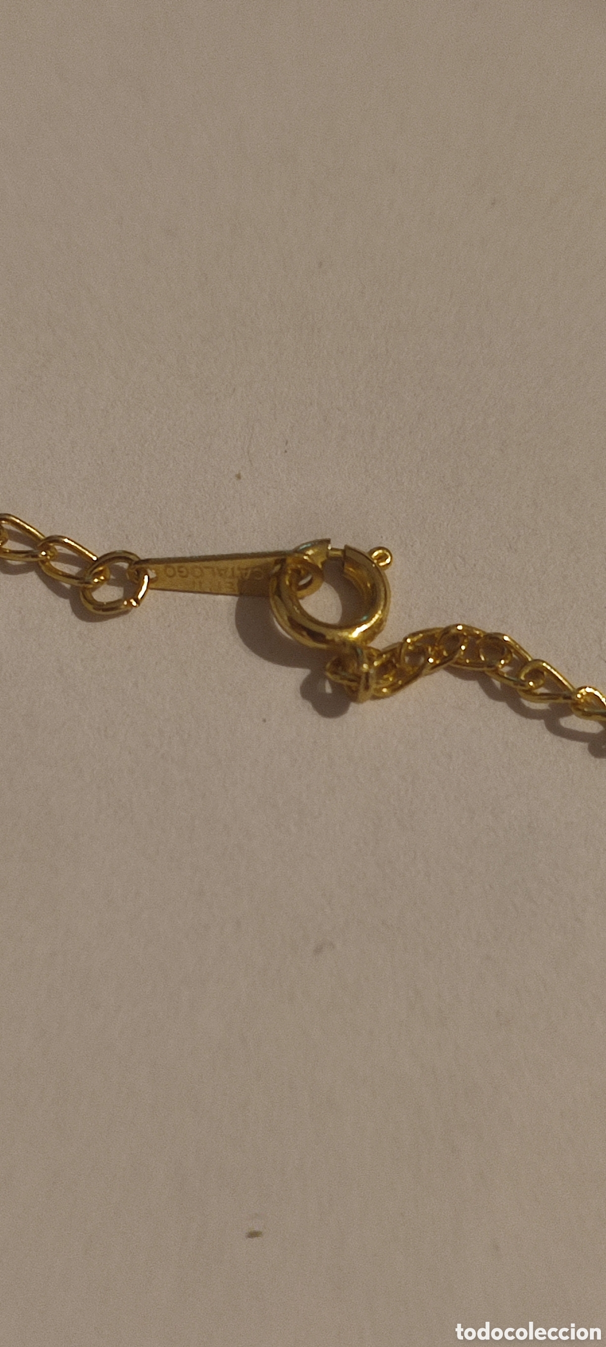 Joyeria: Collar Coraz&oacute;n Dorado con Piedra - Foto 3