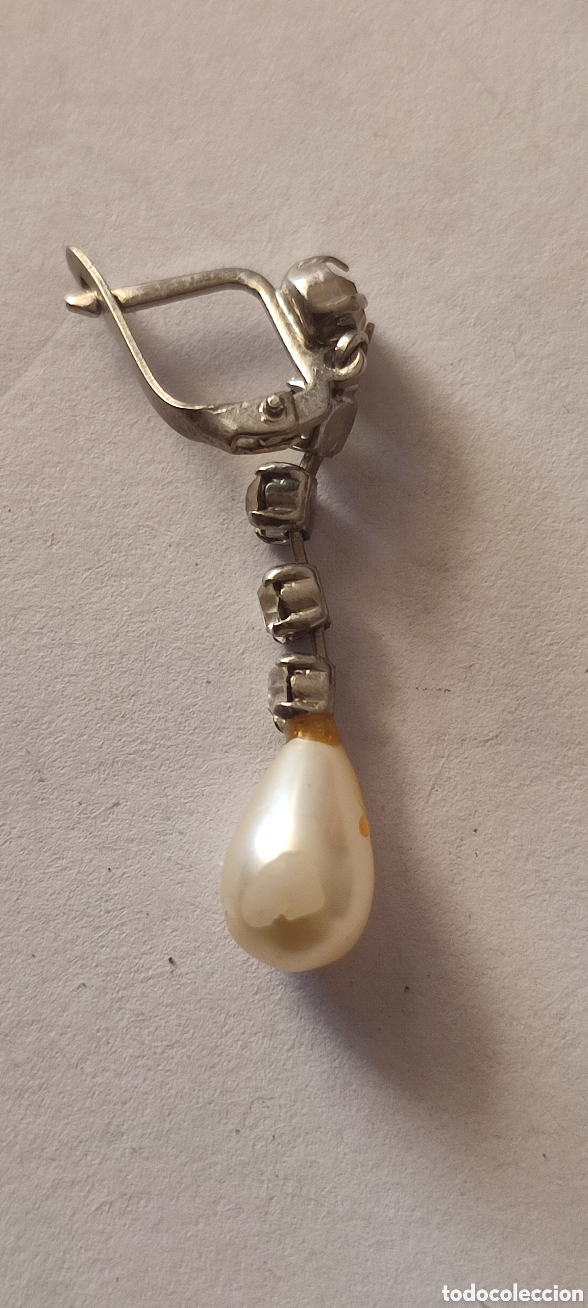 Joyeria: Pendientes plateados con perlas - Foto 2