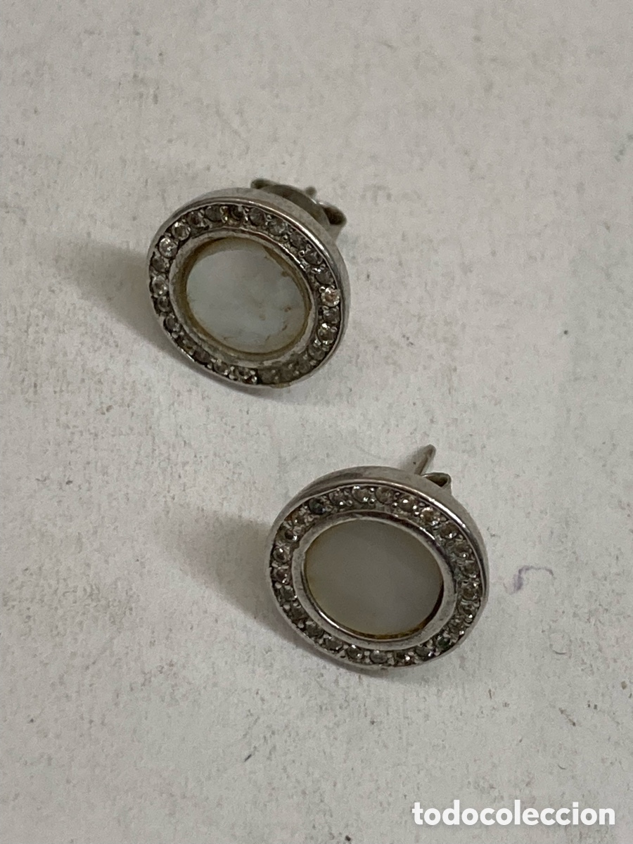 Joyeria: Pendientes de plata y n&aacute;car P379 - Foto 1