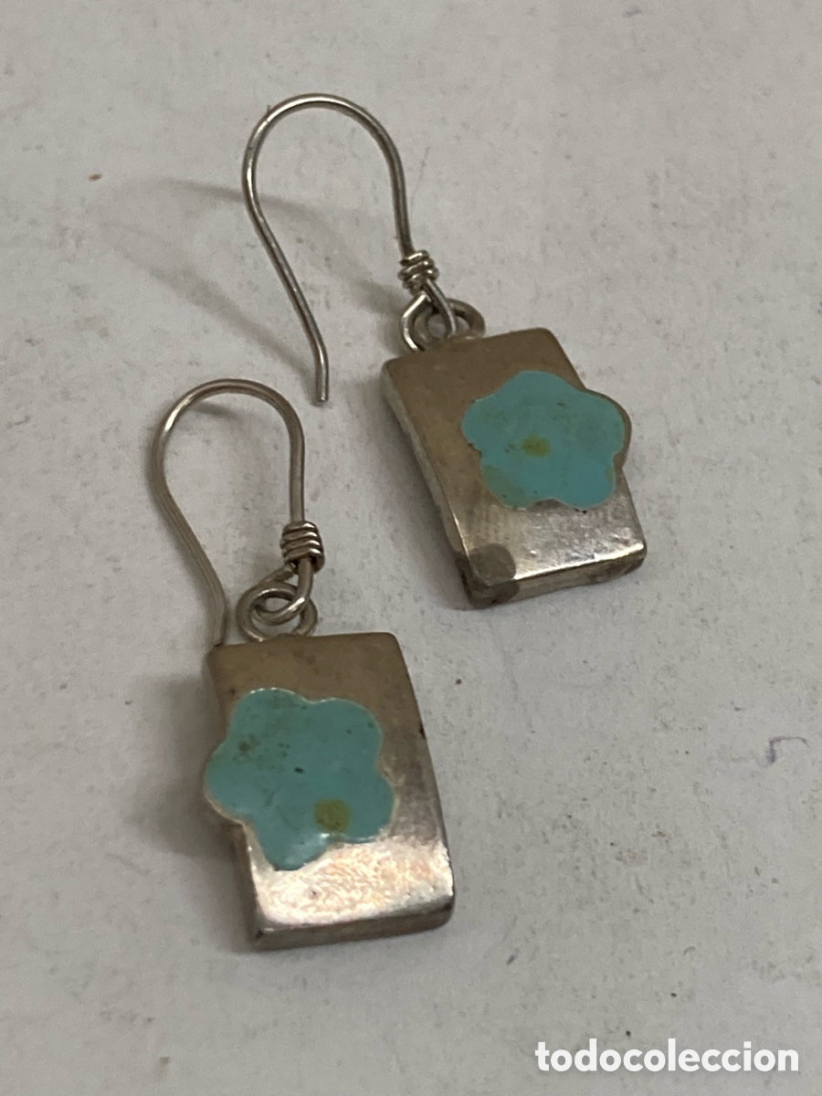 Joyeria: Pendientes de plata esmaltado P379 - Foto 1