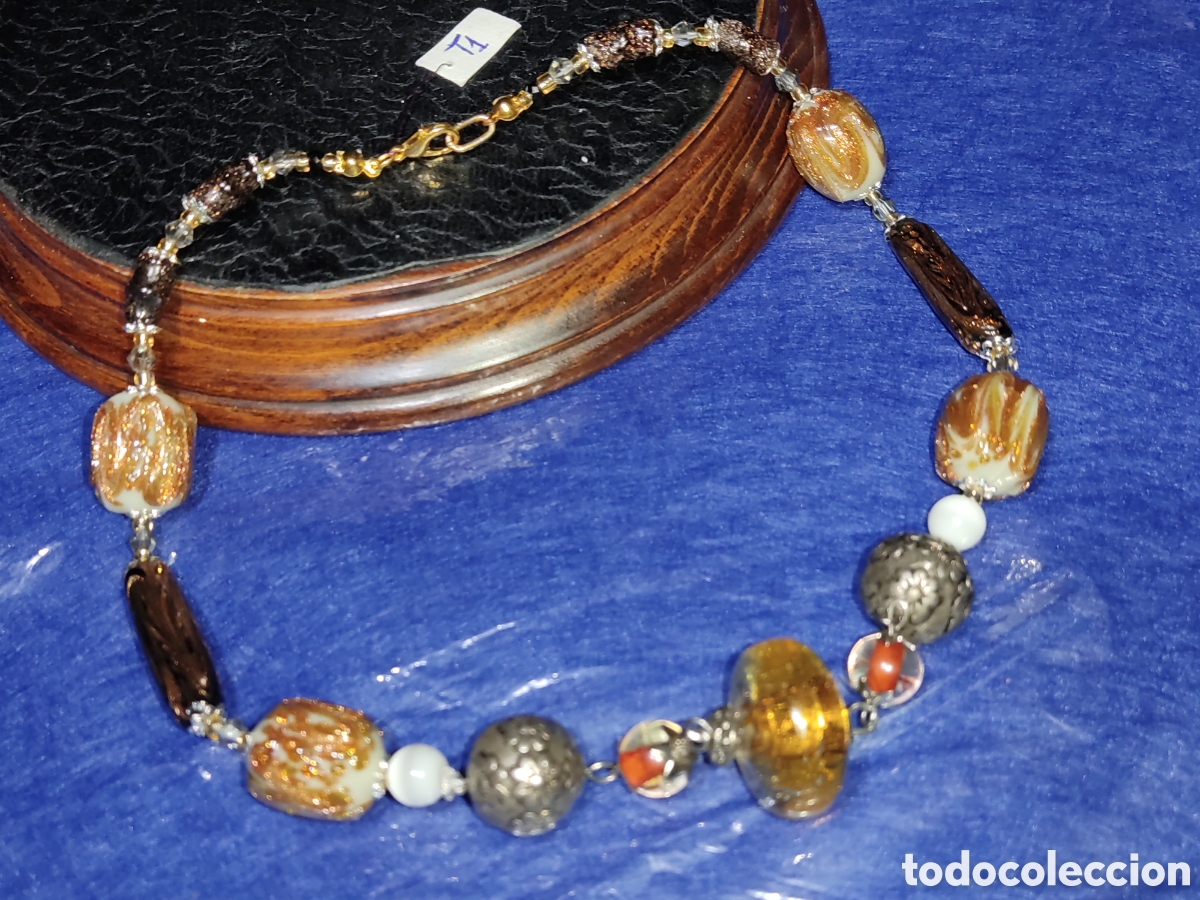 Joyeria: Collar antiguo de cristal de Murano. *T1* - Foto 2