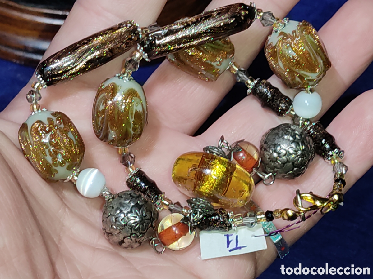 Joyeria: Collar antiguo de cristal de Murano. *T1* - Foto 3