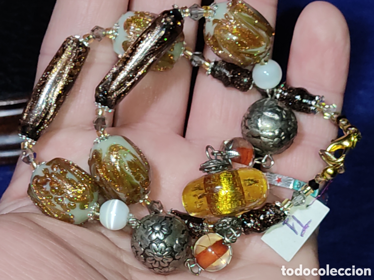 Joyeria: Collar antiguo de cristal de Murano. *T1* - Foto 4