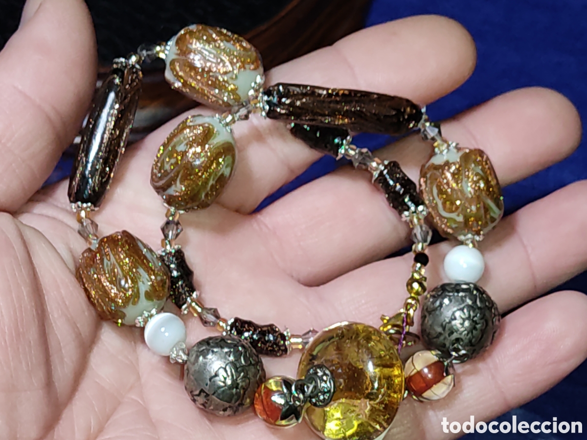 Joyeria: Collar antiguo de cristal de Murano. *T1* - Foto 7