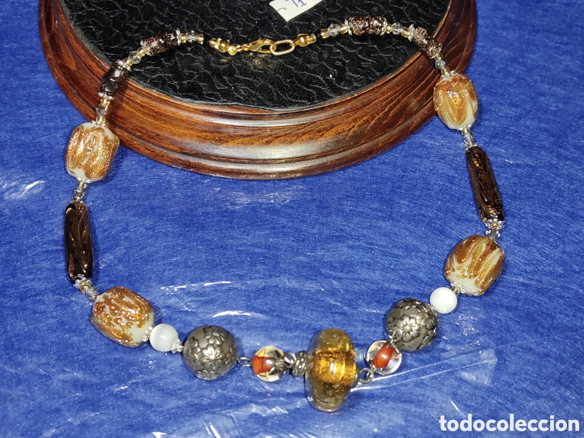 Joyeria: Collar antiguo de cristal de Murano. *T1* - Foto 1