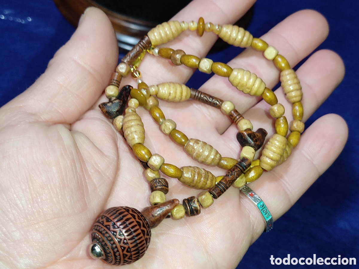 Joyeria: Collar &eacute;tnico de madera tallada. - Foto 6